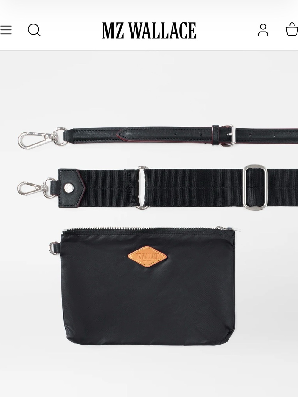 MZ Wallace Black Crosby Traveler Duffel - Picture 5 of 9